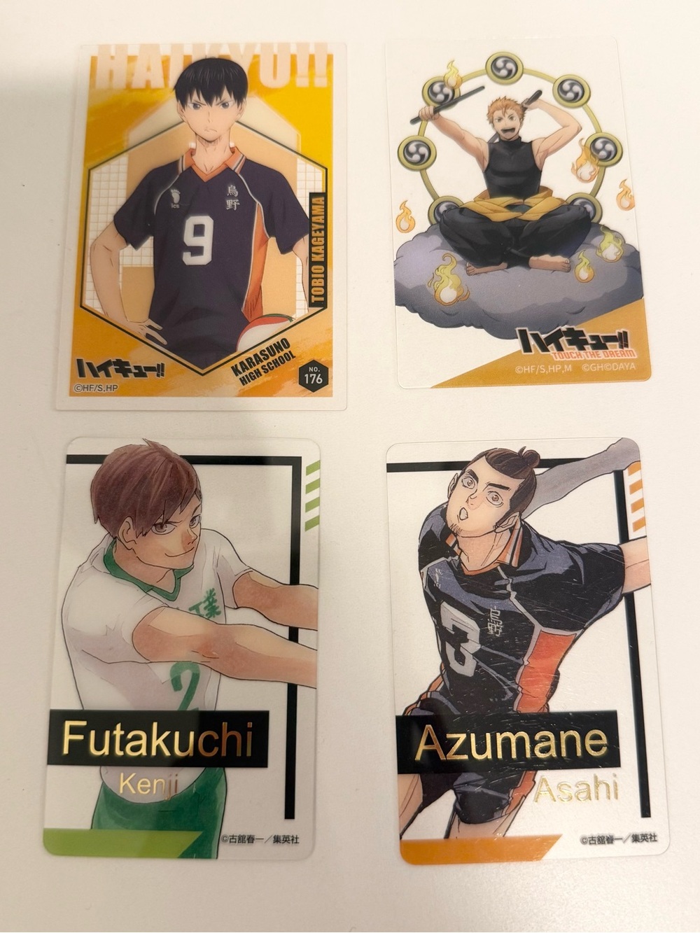 Anime official collectible haikyuu haikyu card set
